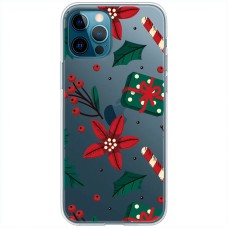 Чохол для iPhone 13 Pro MixCase Новий рік патерн омела