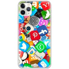 Чохол для iPhone 11 Pro Max MixCase логотип лого соц.мережі