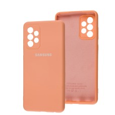 Чохол для Samsung Galaxy A72 Full camera рожевий / peach