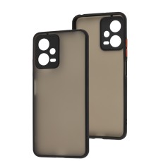 Чохол для Xiaomi Poco X5 / Note 12 5G LikGus Totu camera protect чорний/червоний