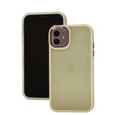 Чохол для iPhone 11 Metal Bezel бежевий