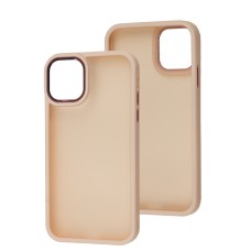 Чохол для iPhone 11 Metal Bezel персиковий