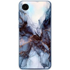 Чохол для Samsung Galaxy A03 Core (A032) MixCase мармур темно-бірюзовий