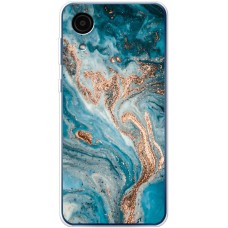 Чохол для Samsung Galaxy A03 Core (A032) MixCase мармур бірюзовий