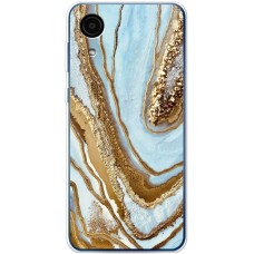 Чохол для Samsung Galaxy A03 Core (A032) MixCase мармур світло-бірюзовий I