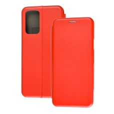 Чохол книжка Premium для Xiaomi Redmi Note 10 Pro / 10 Pro Max червоний