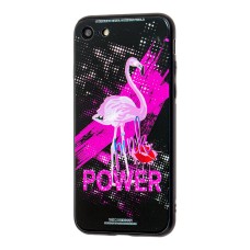 Чохол White Knight для iPhone 7 / 8 Glass pink power