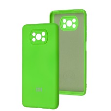 Чохол для Xiaomi Poco X3 / X3 Pro Silicone Full camera neon green