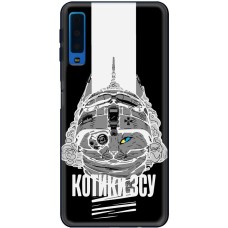 Чохол для Samsung Galaxy A7 2018 (A750) MixCase патріотичні котики ЗСУ
