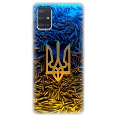 Чохол для Samsung Galaxy A51 (A515) / M40s MixCase патріотичні Тризум серед куль