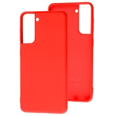 Чохол для Samsung Galaxy S21 (G991) Wave colorful red