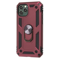 Чохол для iPhone 11 Pro Serge Ring ударостійкий бордовий