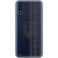 Чохол для Samsung Galaxy A01 (A015) MixCase патріотичні орнамент тризуба і вишиванки