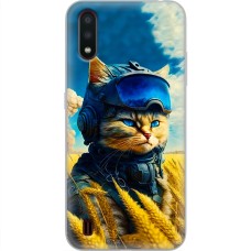 Чохол для Samsung Galaxy A01 (A015) MixCase патріотичні військовий котик