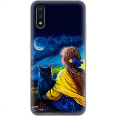 Чохол для Samsung Galaxy A01 (A015) MixCase патріотичні зіркова ніч картина