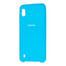 Чохол для Samsung Galaxy A10 (A105) Silky Soft Touch "блакитний"