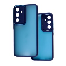 Чохол для Samsung Galaxy A55 5G Luxury Metal Lens синій