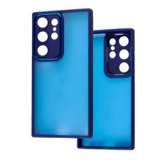 Чохол для Samsung Galaxy S24 Ultra Luxury Metal Lens синій