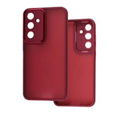 Чохол для Samsung Galaxy S24 Luxury Metal Lens марсала
