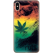 Чохол для iPhone XS Max MixCase трава листя дим