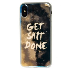 Чохол для iPhone X/XS перламутровий темне небо