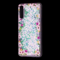 Чохол для Samsung Galaxy A50 / A50s / A30s Блискучі вода світло-рожевий "квітучий кут