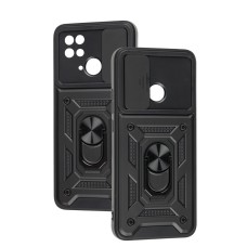 Чохол для Xiaomi Redmi 10C Serge Ring Armor ударостійкий чорний