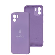 Чохол для Xiaomi Redmi A1 / A2 Silicone Full Тризуб лавандовий / light purple