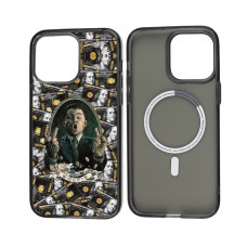 Чохол для iPhone 14 Pro Max MixCase MagSafe MagSafe Вовк з Уолл Стріт