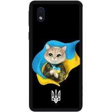 Чохол для Samsung Galaxy A01 Core (A013) MixCase патріотичні котик зелені очі