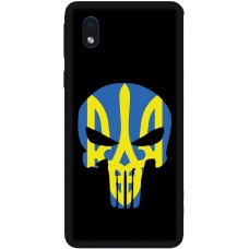 Чохол для Samsung Galaxy A01 Core (A013) MixCase патріотичні жовто-блакитний череп