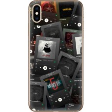 Чохол для iPhone X / Xs MixCase музика альбоми темний