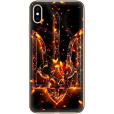 Чохол для iPhone X / Xs MixCase патріотичні розпечень герб