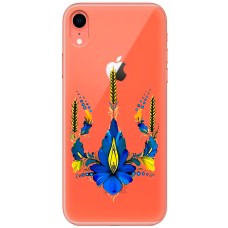 Чохол для iPhone Xr MixCase патріотичні тризуб з квітів
