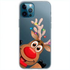 Чохол для iPhone 12 Pro MixCase Новий рік олень у гірлянді
