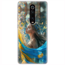 Чохол для Xiaomi Mi 9T / 9T Pro MixCase патріотичні дівчина і метелики