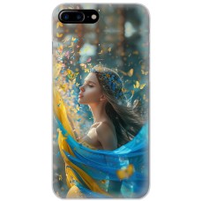 Чохол для iPhone 7 Plus / 8 Plus MixCase патріотичні дівчина і метелики
