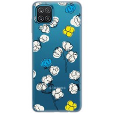 Чохол для Samsung Galaxy A12 / M12 MixCase патріотичні квіти бавовни