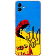 Чохол для Samsung Galaxy A04 (A045) MixCase патріотичні українка у вишиванці