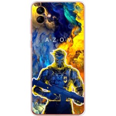 Чохол для Samsung Galaxy A04 (A045) MixCase патріотичні військовий Азов