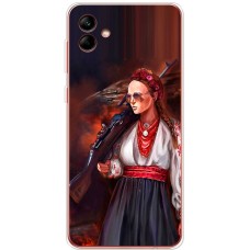 Чохол для Samsung Galaxy A04 (A045) MixCase патріотичні українка з автоматом