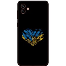 Чохол для Samsung Galaxy A04 (A045) MixCase патріотичні синє-жовта пшениця