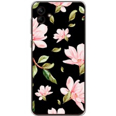 Чохол для Samsung Galaxy A04 (A045) MixCase квіти рожеві квіти
