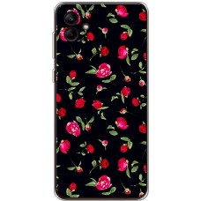 Чохол для Samsung Galaxy A04 (A045) MixCase квіти піони на чорному