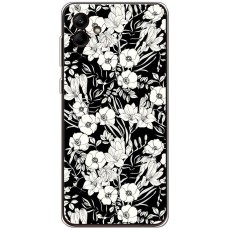 Чохол для Samsung Galaxy A04 (A045) MixCase квіти чорно-білі