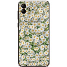 Чохол для Samsung Galaxy A04 (A045) MixCase квіти ромашки фарбами
