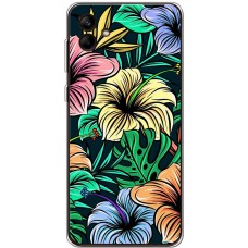 Чохол для Samsung Galaxy A04 (A045) MixCase квіти тропіки
