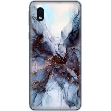 Чохол для Samsung Galaxy A01 Core (A013) MixCase мармур темно-бірюзовий