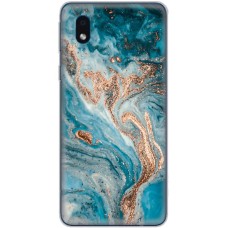 Чохол для Samsung Galaxy A01 Core (A013) MixCase мармур бірюзовий