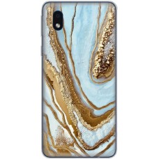 Чохол для Samsung Galaxy A01 Core (A013) MixCase мармур світло-бірюзовий I